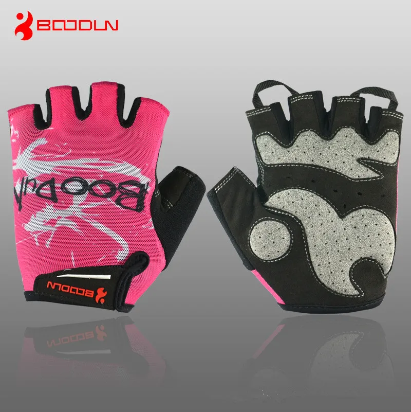 BOODUN New Women's Cycling Gloves Half Finger Summer Bike Bicycle Gloves Gel Pad Sport Mountain Breathable Guantes Ciclismo