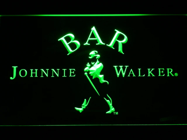 439 BAR Johnnie Walker Whiskey LED Neon Light Signs with On/Off Switch 20+ Colors 5 Sizes to choose