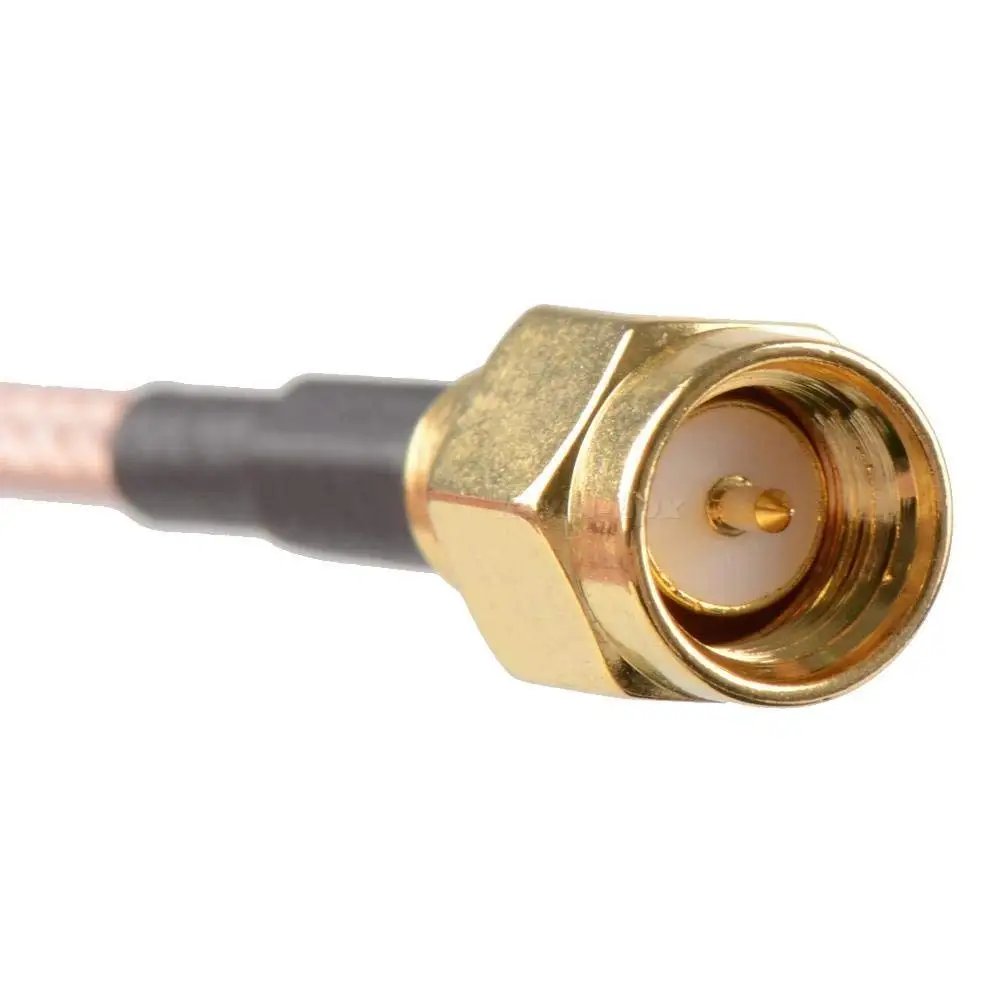 Eightwood RF Coaxial Coax Cable assembly SMA Plug Male to BNC Jack Female Bulkhead Connector  With RG316 Coaxial Cable  6''