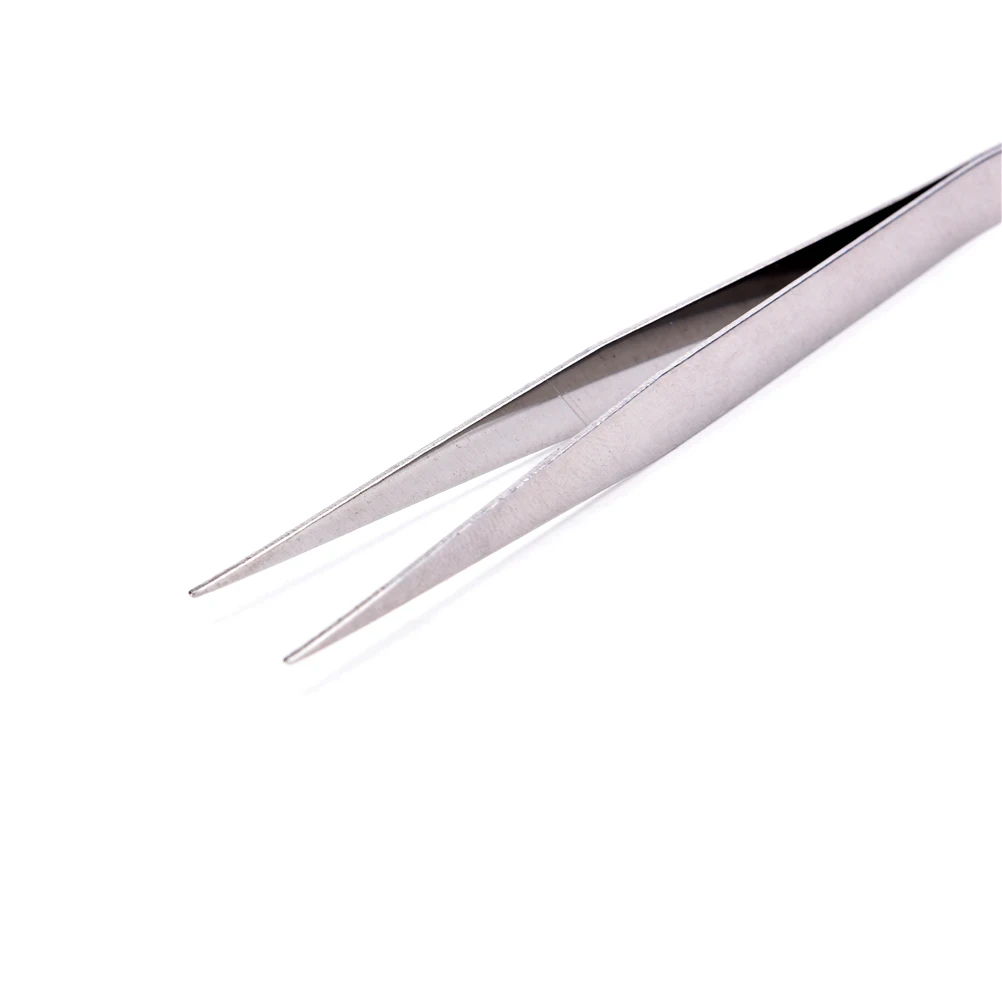 2PCS/Set Straight & Curved Tweezer For Eyelash Extensions Nail Art Nippers High Quality