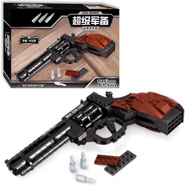 Top Gun Building Blocks Arma Revolver Pistola Pistola elettrica 300 Pz Illumina Building Blocks Figure SWAT Building Block Giocattoli Regalo