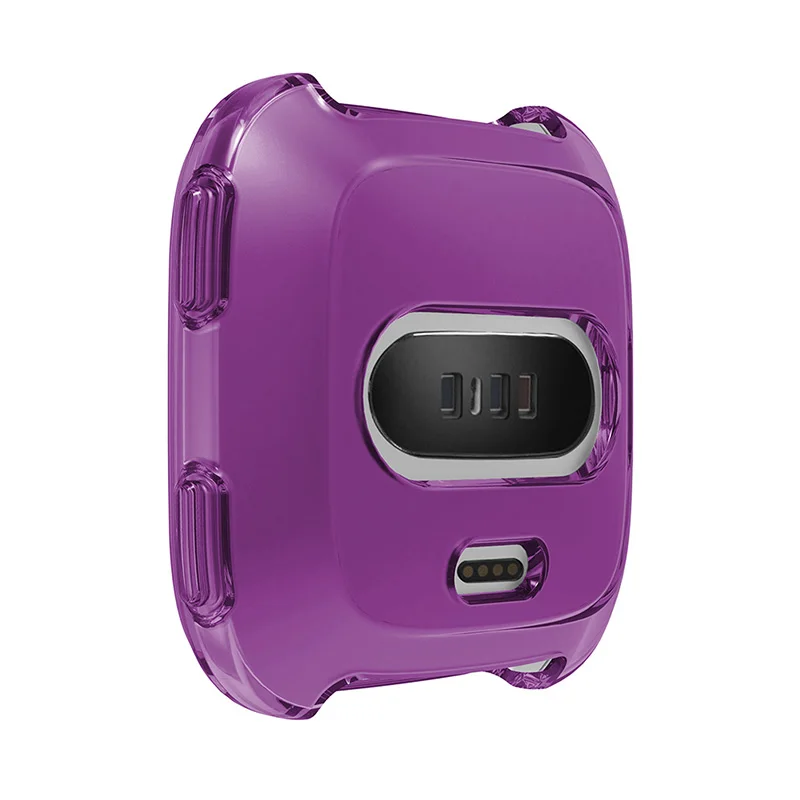 Funda protectora de silicona suave para reloj inteligente Fitbit Versa, accesorios de actividad, marco de carcasa, fundas de reloj de protección completa