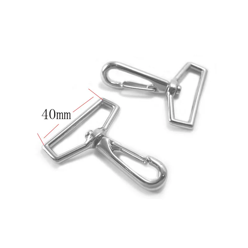 

1-1/2" Swivel Snap Hooks, Nickel Finish, 10 Pieces