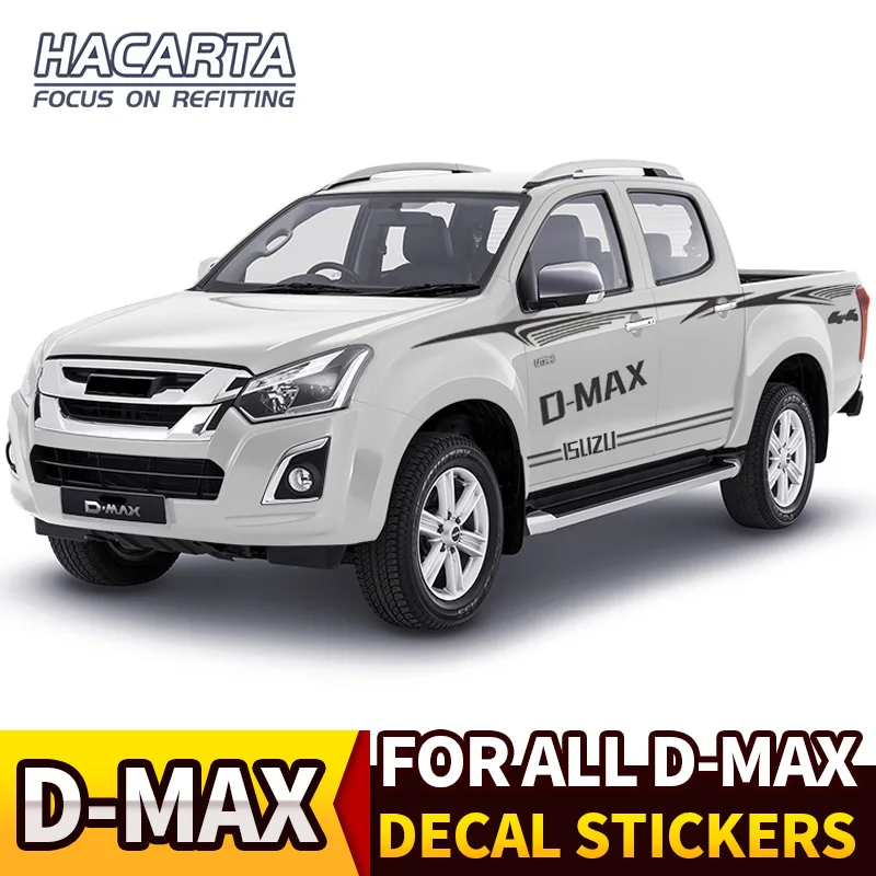 

dmax Decal Sticker Vinyl car body Stripe stickers Kit for D-MAX 2010~2019 Frontier Glue Stickers cover FREE SHIPPING