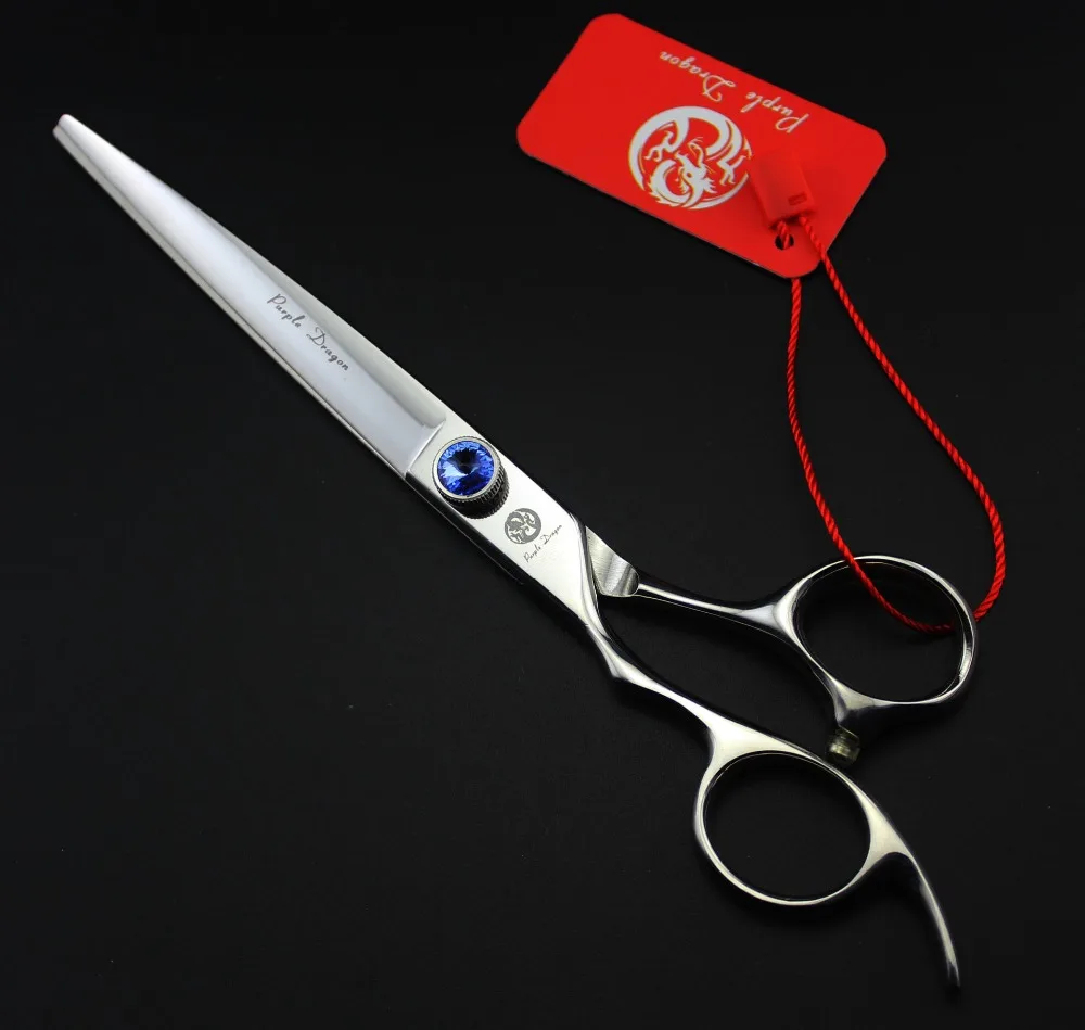 

Left-Hander 7'' Big Gem Hairdressing Scissors With Bag Japan 440C 62HRC Home & Salon Dogs Cats Pet Cutting Shears Hair Scissors