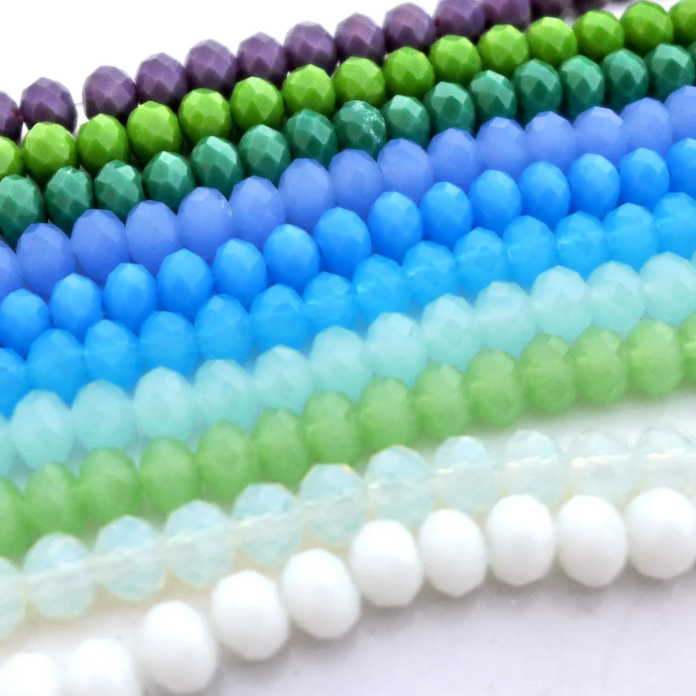 wholesale 2/3/4/6/8/10/12mm 5040 crystal rondelle glass beads diy all size alabaster/jadee color top quality free shipping -7