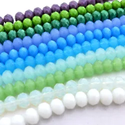 wholesale 2/3/4/6/8/10/12mm 5040 crystal rondelle glass beads diy all size alabaster/jadee color top quality free shipping -7