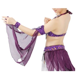 2018 Wholesale Women Cheap Belly Dance Accessories Belly Dancing Hand Veils Decoration Various Colors