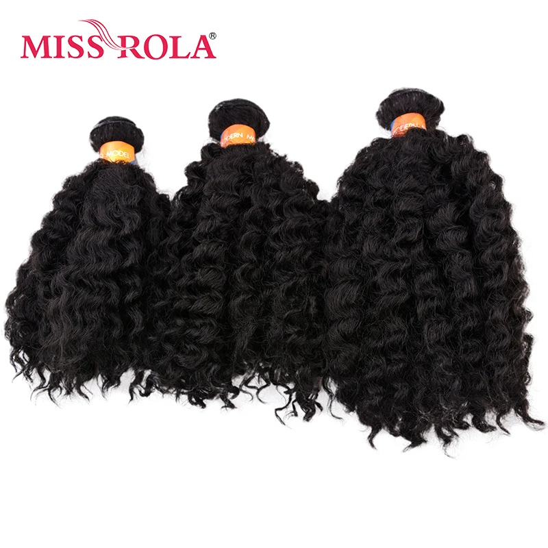 Miss Rola-extensiones de cabello de fibra de Kanekalon, pelo sintético corto y ondulado de doble trama, 100% unidades por lote