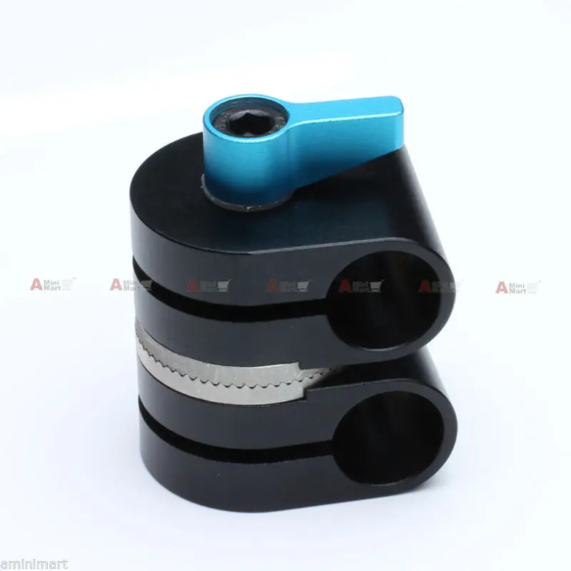 15mm Rod Clamp DSLR Rig 360 Degree Swivel Extension Arm Rail Block fr 15mm Rod System Follow Focus Movie Camera Matte Box EVF