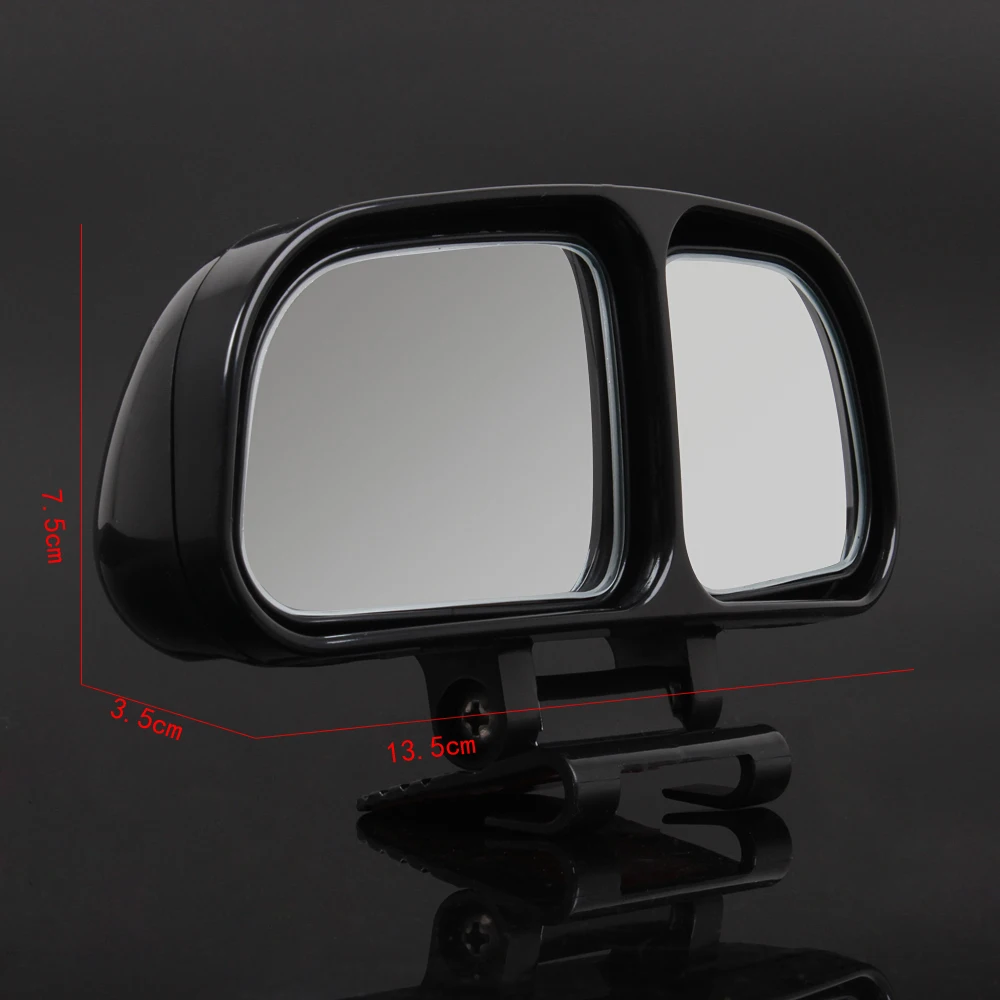 1 Pair Car Mirrors Auto Rearview Mirror Wide Angle Side RearView Car Universal Blind Spot Square Mirror of 2 Colors