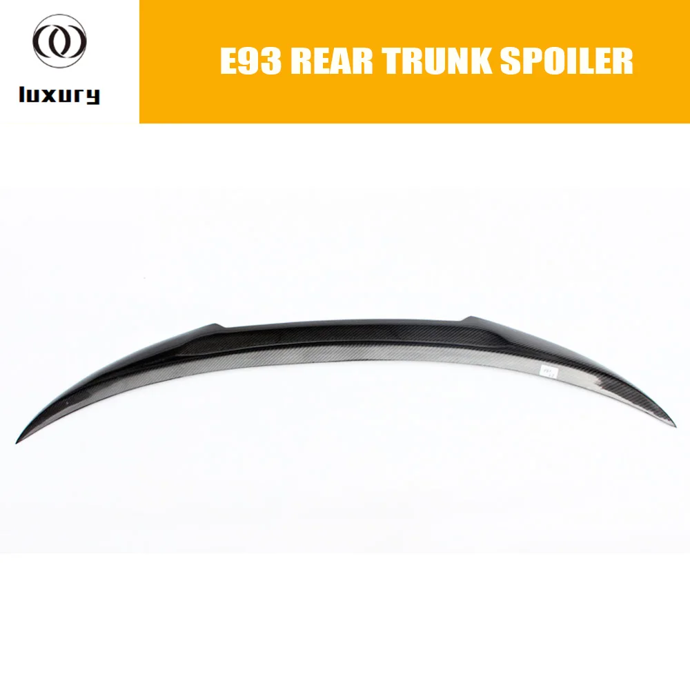 M4 Style E93 Carbon Fiber Rear Wing Spoiler for BMW E93 Convertible 3 Series 2005 - 2011 Racing Car Styling Tail Trunk Lip Wing