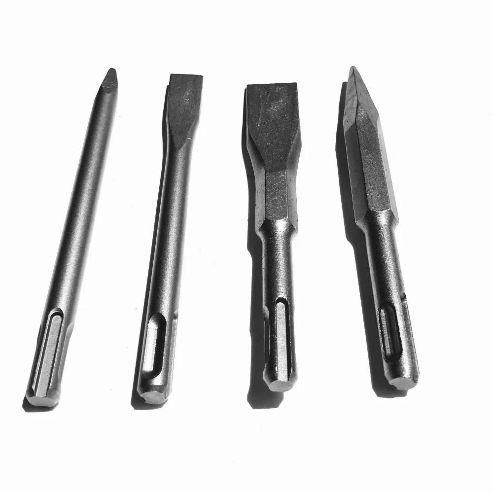 On sale of 4PCS SDS-PLUS&Square Shank 150mm Length mini electric Hammer chisel for concrete/brick/wall/tile slotting drilling