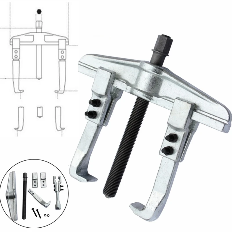 Repair Parts Car Bearing Puller Remover Tool Household Set Case Metalworking Combination Piece Forging 2 Claws Auto Team Pulley