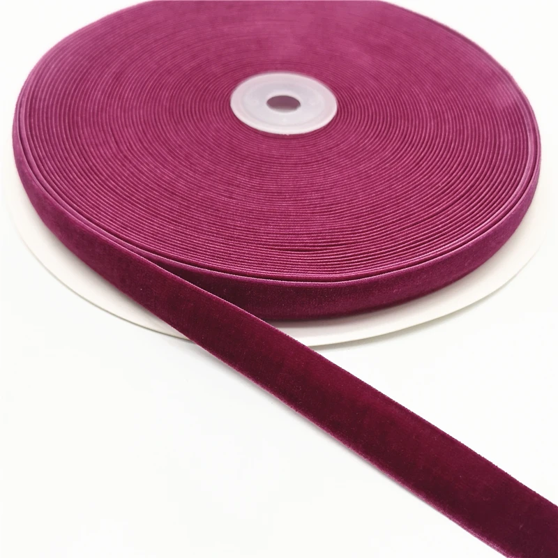 5 yds 10mm 15mm Elastic Velvet Ribbon Wedding Party Decoration Handmade Gift Wrapping Bowknot DIY Christmas