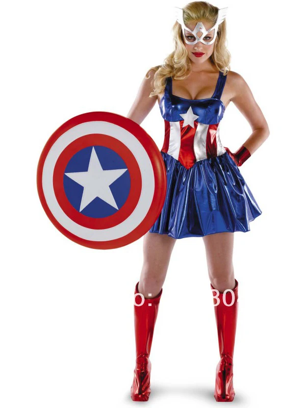 

New Shiny Superhero Cosplay halloween costumes for women