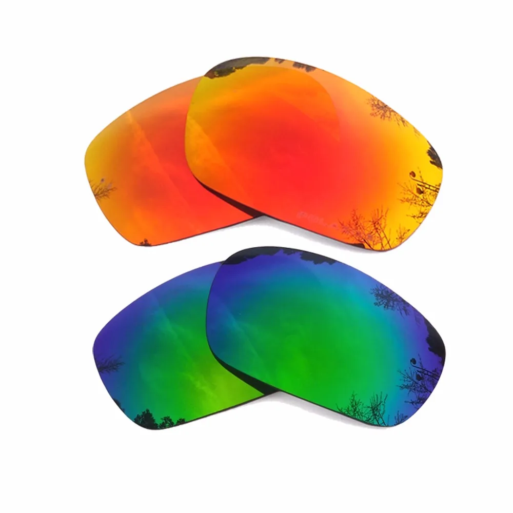 

Orange Red Mirrored & Green Mirrored Polarized Replacement Lenses for Jawbone Frame 100% UVA & UVB