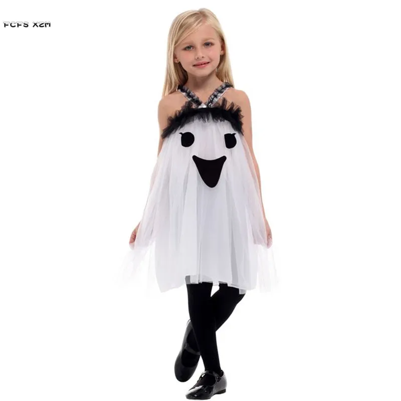 

M-XL Girl Halloween Ghost Scary Costumes Hell Devil Fiend Cosplay Carnival Purim Parade Stage Play Masquerade Party Tricky Dress