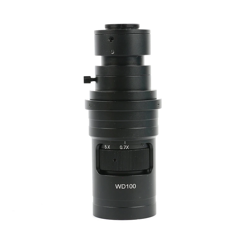 Einstellbares 180X 120X 300X 200X 130X Zoom C-Mount-Objektiv 0,7X~4,5X Vergrößerung 25mm für HDMI USB Industrie-Videomikroskopkamera – Detail 10