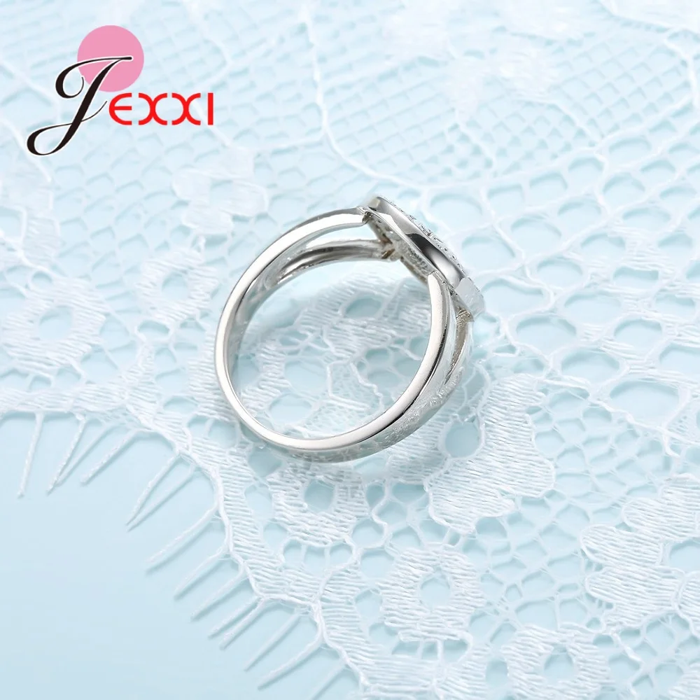 Tree Shape 925 Sterling Silver Rings For Women Cubic Zirconia Wedding Ring For Girl New Desigh Tree Accessory