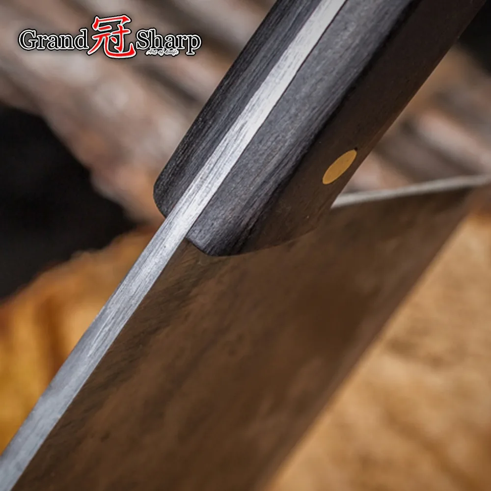 Handmade Chef Knife Forged High Carbon Clad Steel Chinese Cleaver Professional Kitchen Meat Vegetables Slicing Chopping Cooking