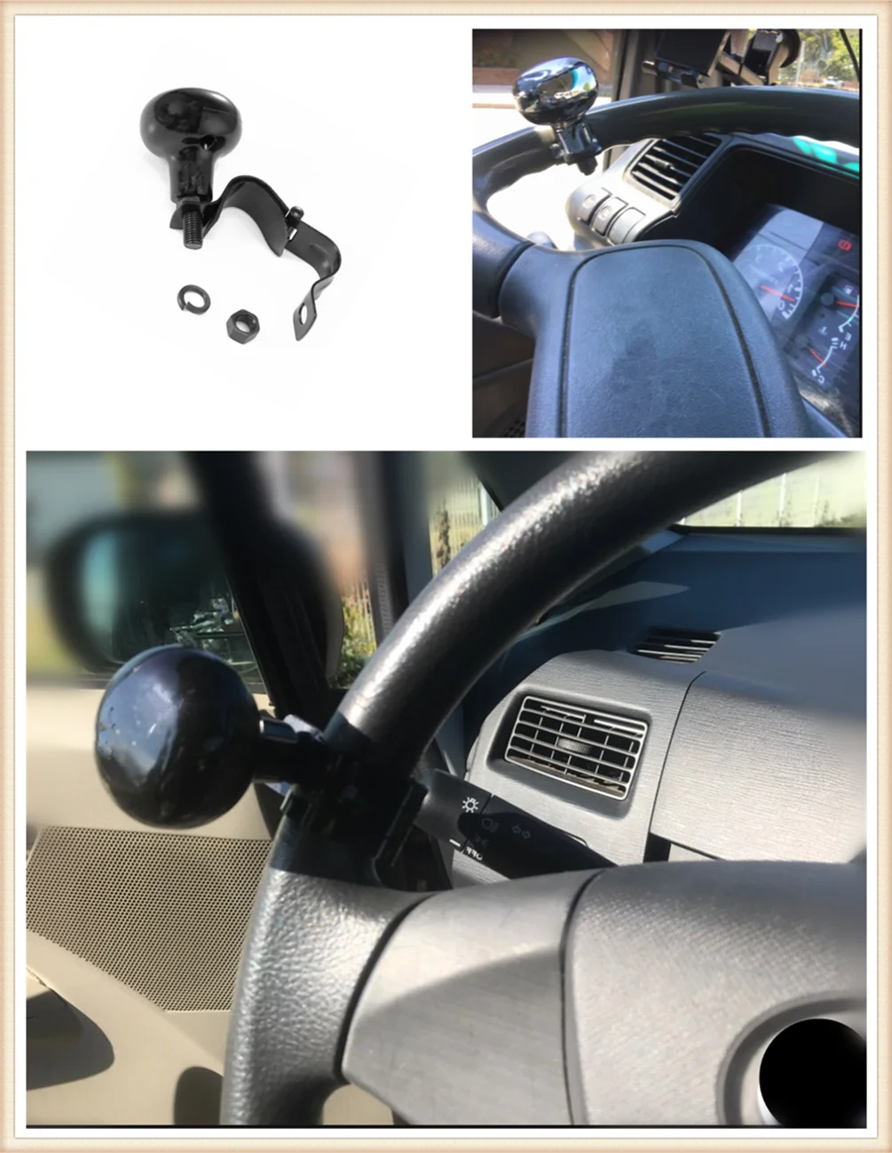 Car steering wheel knob power handle control ball booster strengthener for Toyota FJ Cruiser RAV4 CROWN REIZ PRIUS COROLLA