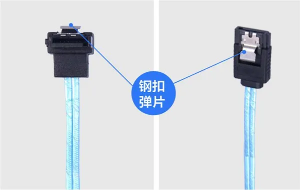 Cable SATA 3 de ángulo de 90 grados, Cable SATA III de 6 GB/s, Cable de datos SATA 100 para SDD HDD, azul, 40CM, 3,0 Uds.