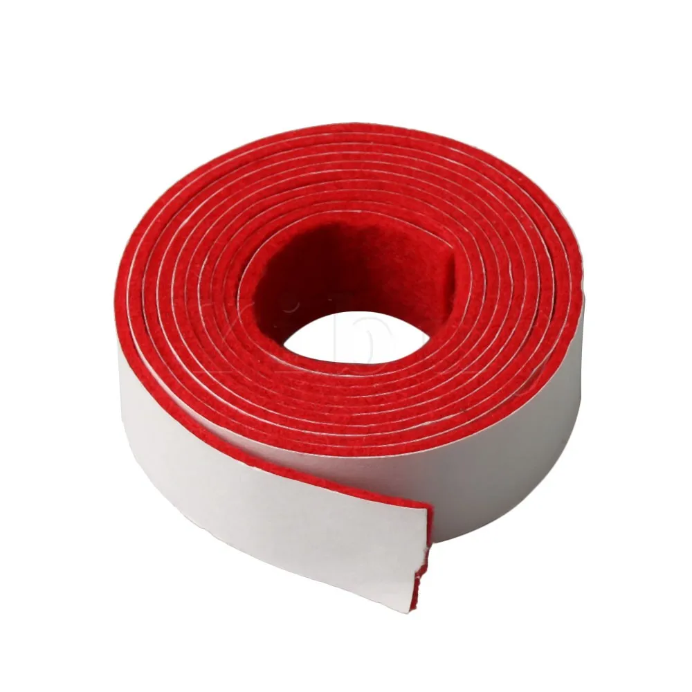 Yibuy 51.18x0.75 polegadas vermelho e branco substituição piano spring rail felt para piano teclado manutenção peças de instrumentos musicais