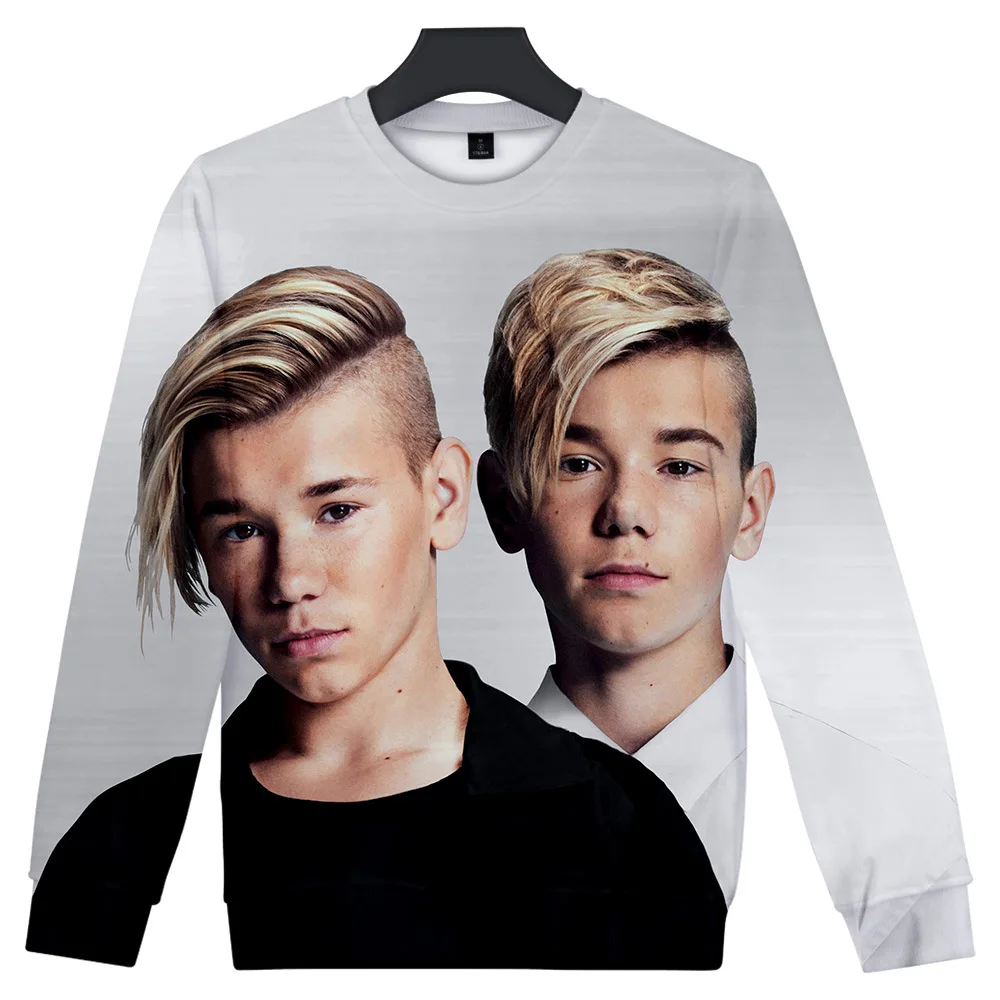 Marcus and Martinus 3D Print Funny Hoodie Kpop Hip Hop Crewneck Sweatshirts Women Men Graphics Design Hipster Brand Clothing