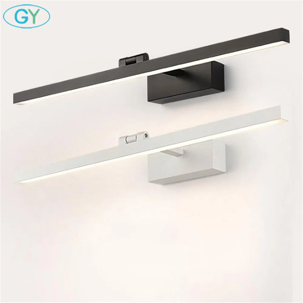 Long L40cm L50cm L60cm L70cm L90cm L110cm LED Bathroom Light Aluminum LED Mirror Light Makeup Wall Lamp Vanity Lighting Fixtures