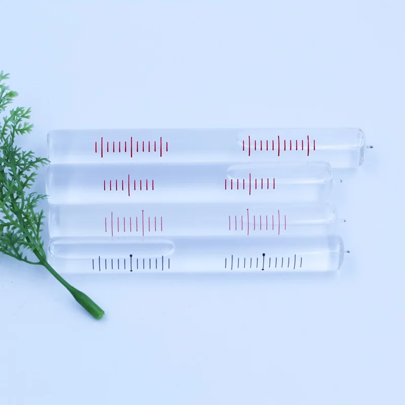 Imagem -02 - Precisão Espírito Nível Vial Tubo de Vidro Bolha Espírito Nível Instrumento de Medição Diâmetro 12 mm 14 mm 0.02 mm mm 0.02 mm 1pc Alta