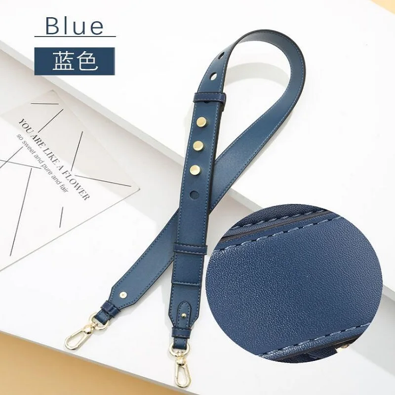 Genuine Leather Adjustable Wide Shoulder Strap Fashion Joker Style Female Bag Accessories Cross-body Bag Solid Color Bag Strap