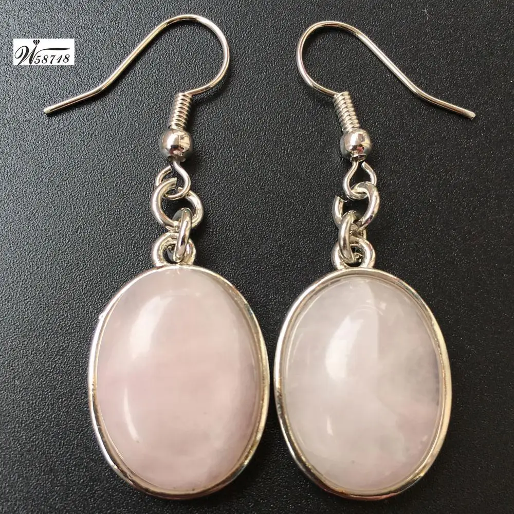 Goldstone Howlite Malachite Crystal Carnelian  Jaspe Aventurine Oval Women Men Dangle Earring WB704B