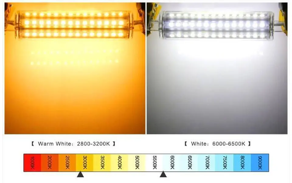 R7S Lampa LED 78mm 118mm J78 J118 12W 16W SMD 2835 64led 128led Żarówka Reflektor 110V 220V Światło punktowe Lampy Oświetlenie domu