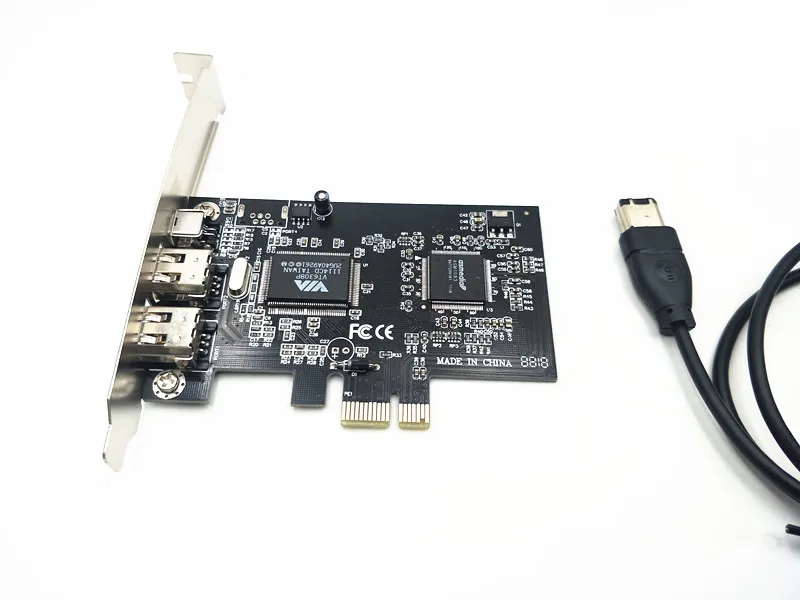 PCI Express x1 PCI-E FireWire 1394a IEEE1394 Controller Card