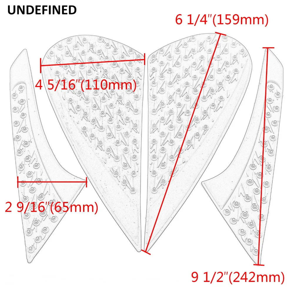 Autocollant de protection de poignée de genou latéral en caoutchouc pour moto, décalcomanies universelles, coussin de traction précieux pour Kawasaki Z, Z125, Z650, Z750, Z900, Z1000