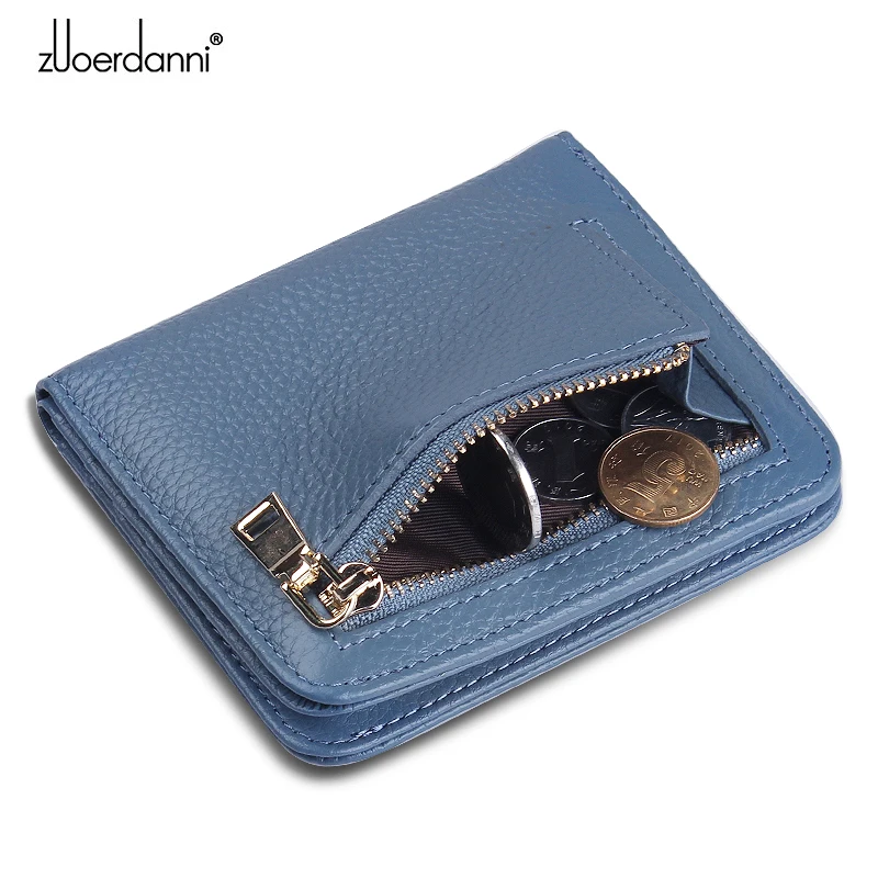 Fashion Lady Zipper Wallet Leather Thin Short Wallets Women Small bee metal Purse Female Mini Retro Purses 2 fold