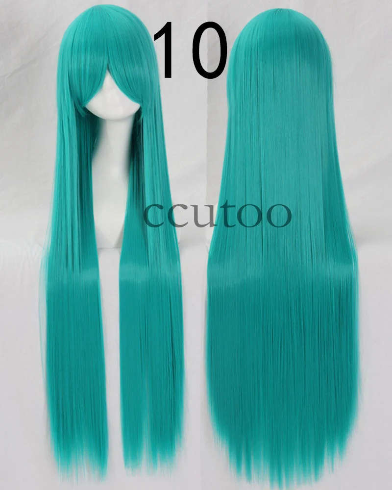 ccutoo 100cm Long Straight Synthetic Hair High Temperature Cosplay Wigs 82 Colors Available