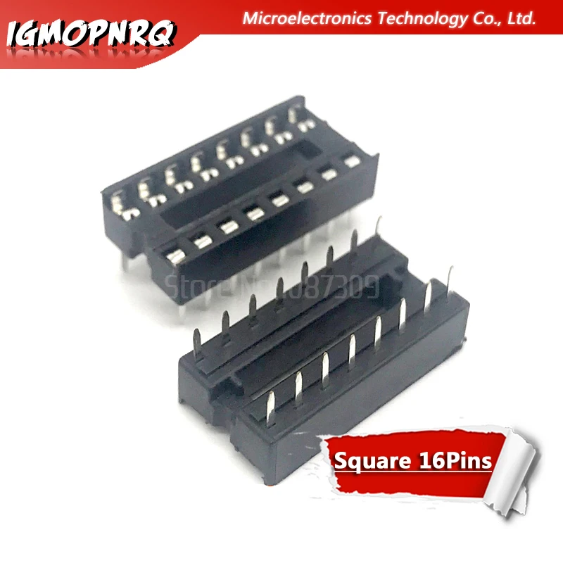 10pcs 16pin pins pin DIP DIP16 DIP-16 IC Sockets Adaptor Solder Type Socket