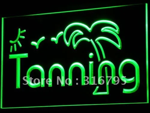 i359 Tanning Tan Sun Bathing Shop NEW LED Neon Light Light Signs On/Off Switch 20+ Colors 5 Sizes