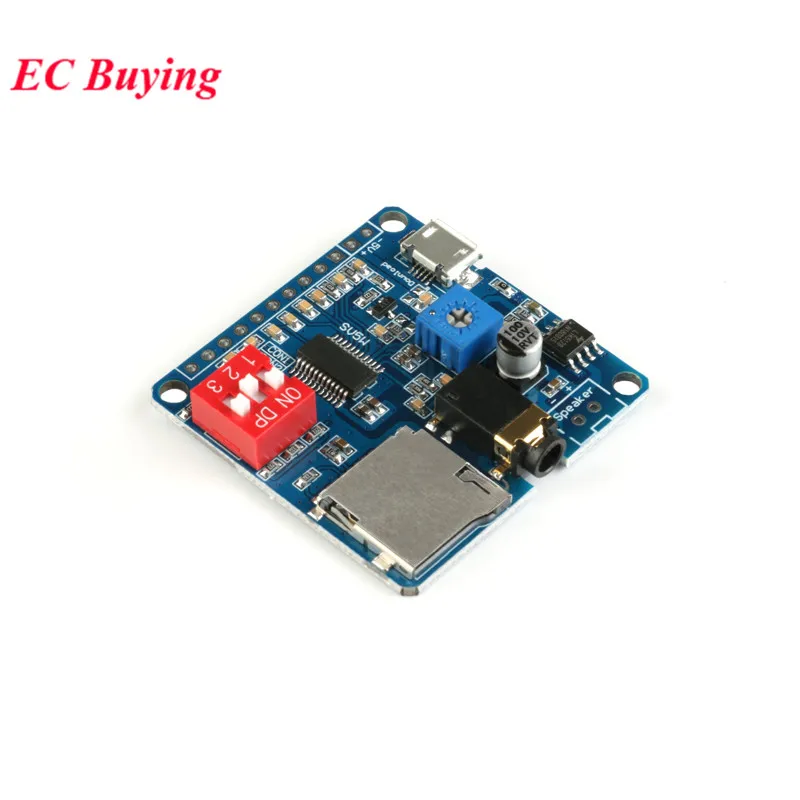 2Pcs/1pc DY-SV5W MP3 Voice Playback Module Board WAV Decoding Trigger Serial Sound Control For Arduino