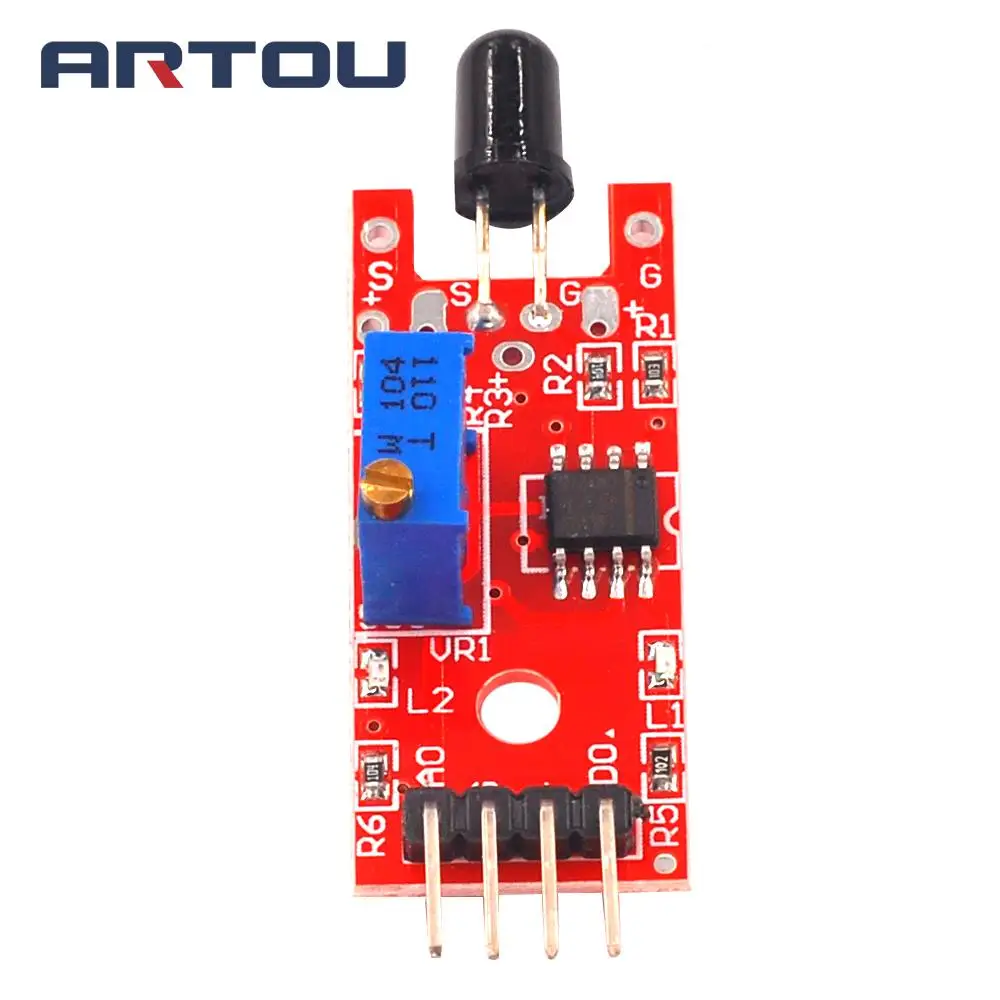 1pcs/lot KY-026 Flame Sensor Module IR Sensor Detector For Temperature Detecting Suitable For Arduino