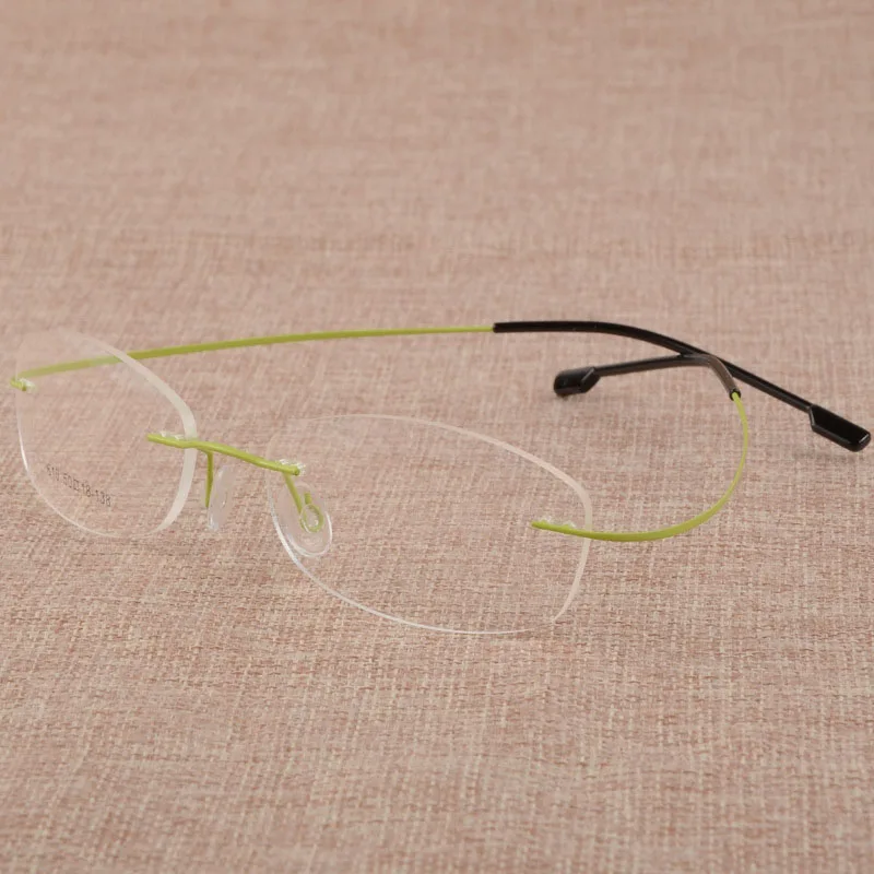 BCLEAR Rimless Titanium Alloy Eyeglasses Frames Women Flexible Optical Frame Prescription Spectacle Frameless Eye Glasses
