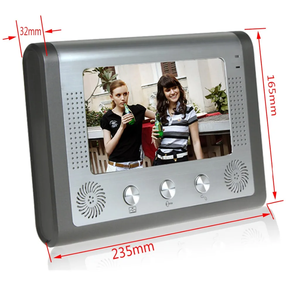 RIFD Karten Video Tür Intercom 7''Inch Verdrahtete Video Tür Telefon Visuelle Video Intercom Türklingel Monitor Kamera Kit