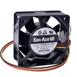 109R0612J401 60mm fan 6025 60x60x25mm 12V 0.47A Double ball bearing large air volume cooling fan