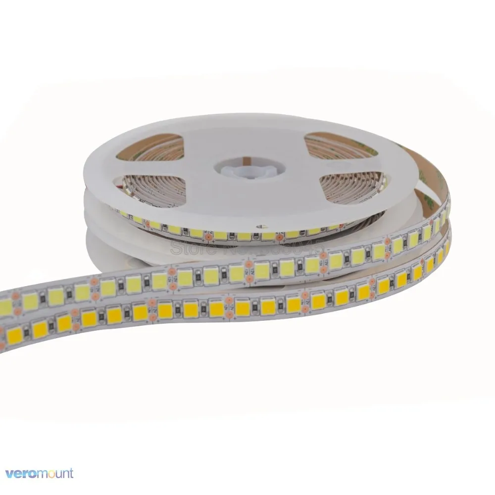 5m 600 SMD 5054 LED Strip 12V 24V DC Flexible LED Tape Ribbon Light 120LED/M High Brightness Cool White Warm White 4000K