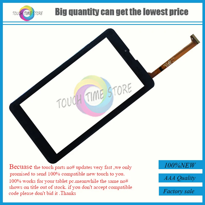 

Original New For 7" inch Tablet HSCTP-833-7-V1 touch screen panel Digitizer Glass Sensor replacement +glass film