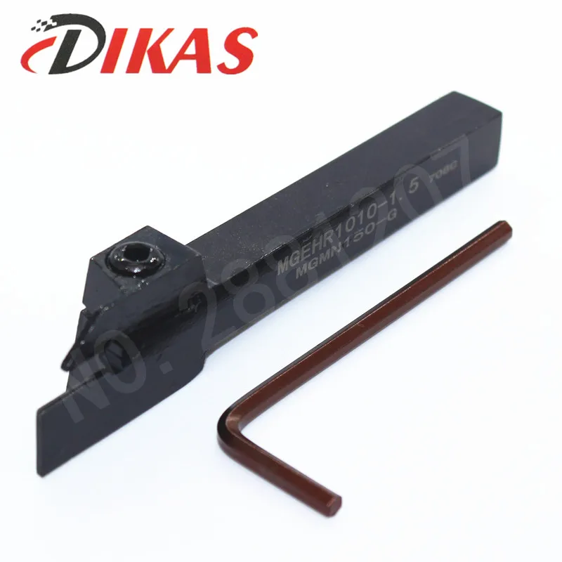 1 Uds MGEHR/L1010-1.5 torno para ranurado herramienta de corte la ranura exterior y corte adecuado para MGMN150 1,5mm hoja de corte de ranura