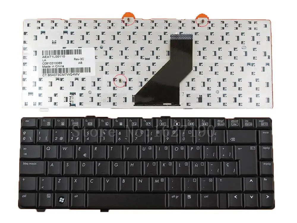 New Original SP/Spanish Replacement  Laptop Keyboard for HP DV6000 BLACK