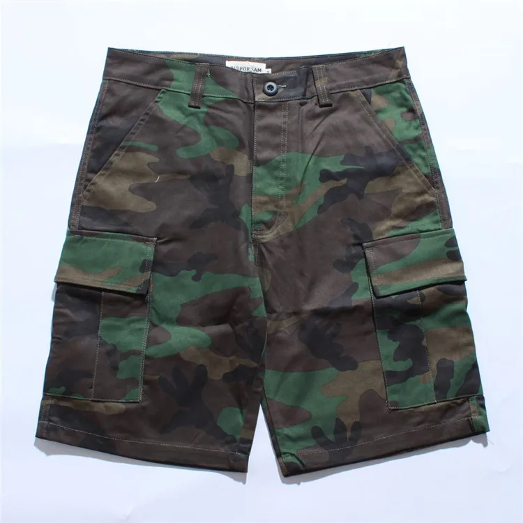 2023 Men Women Cargo Shorts Camouflage Shorts Pockets 7 Colors Casual Streetwear Camo Orange Blue Gray Purple Yellow XXXL